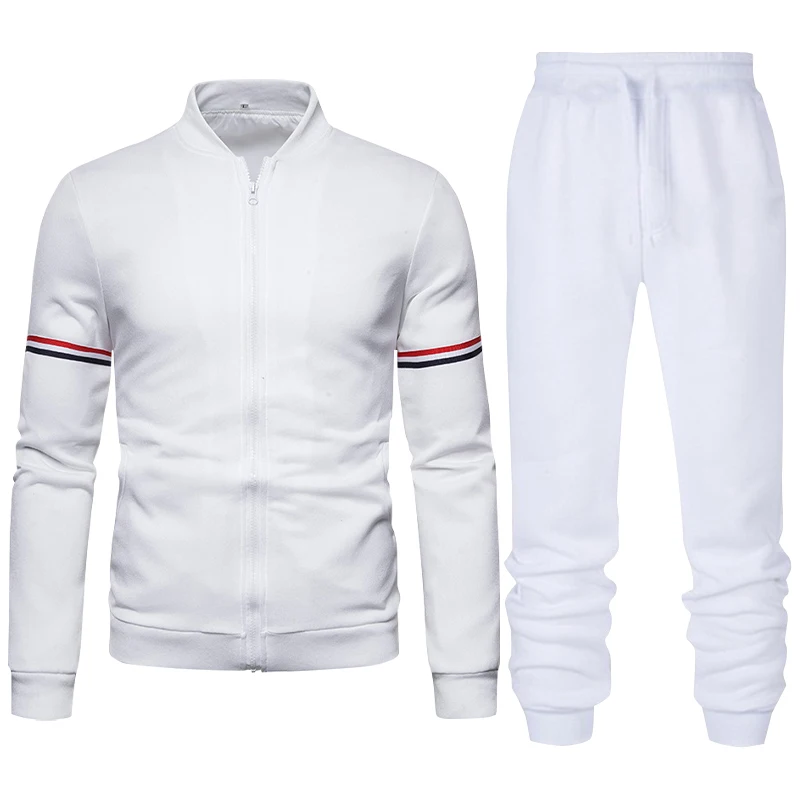 Мужские спортивные костюмы куртка-бомбер бейсбольная форма воротник-стойка