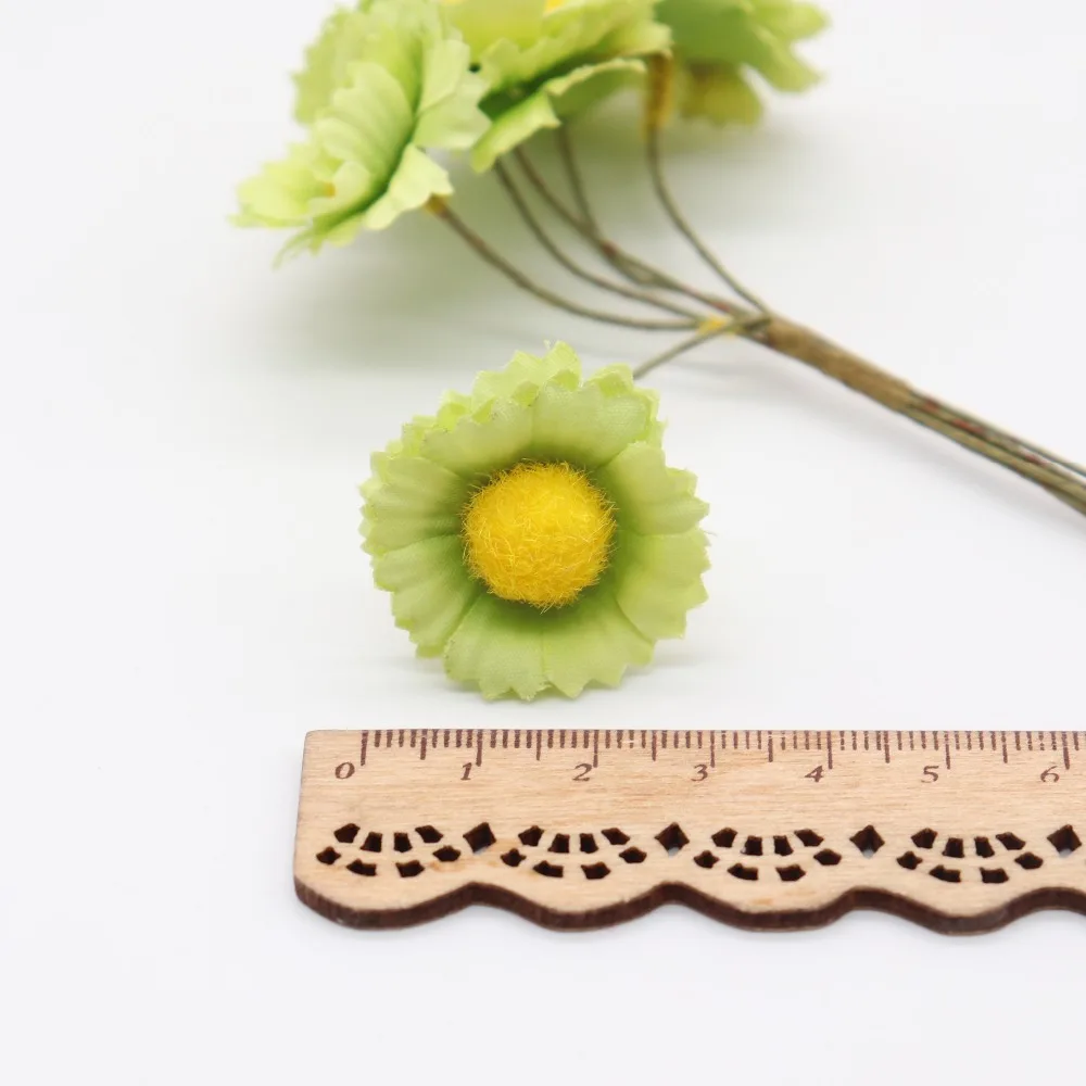 6 шт. ручной работы Гербера Мода Дом Сад невесты diy ВЕНОК материал Свадебный