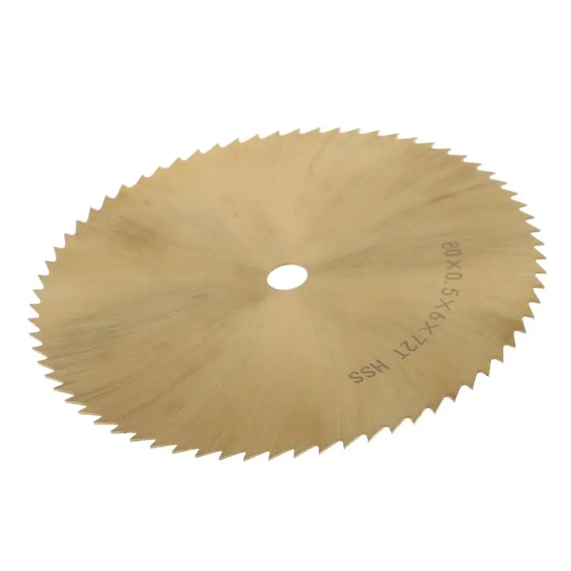 

70/80mm HSS TI-coated Circular Saw Blade Metal Woodworking Plastic Cutting 6mm