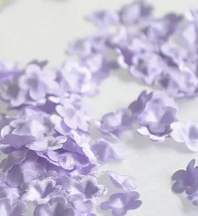 Purple 100 шт 23 цвета розовый DIY ручной работы 3D цветок свадебное платье ингредиенты пирографический Eugen пряжа головные уборы материалы RS338 - Цвет: Purple