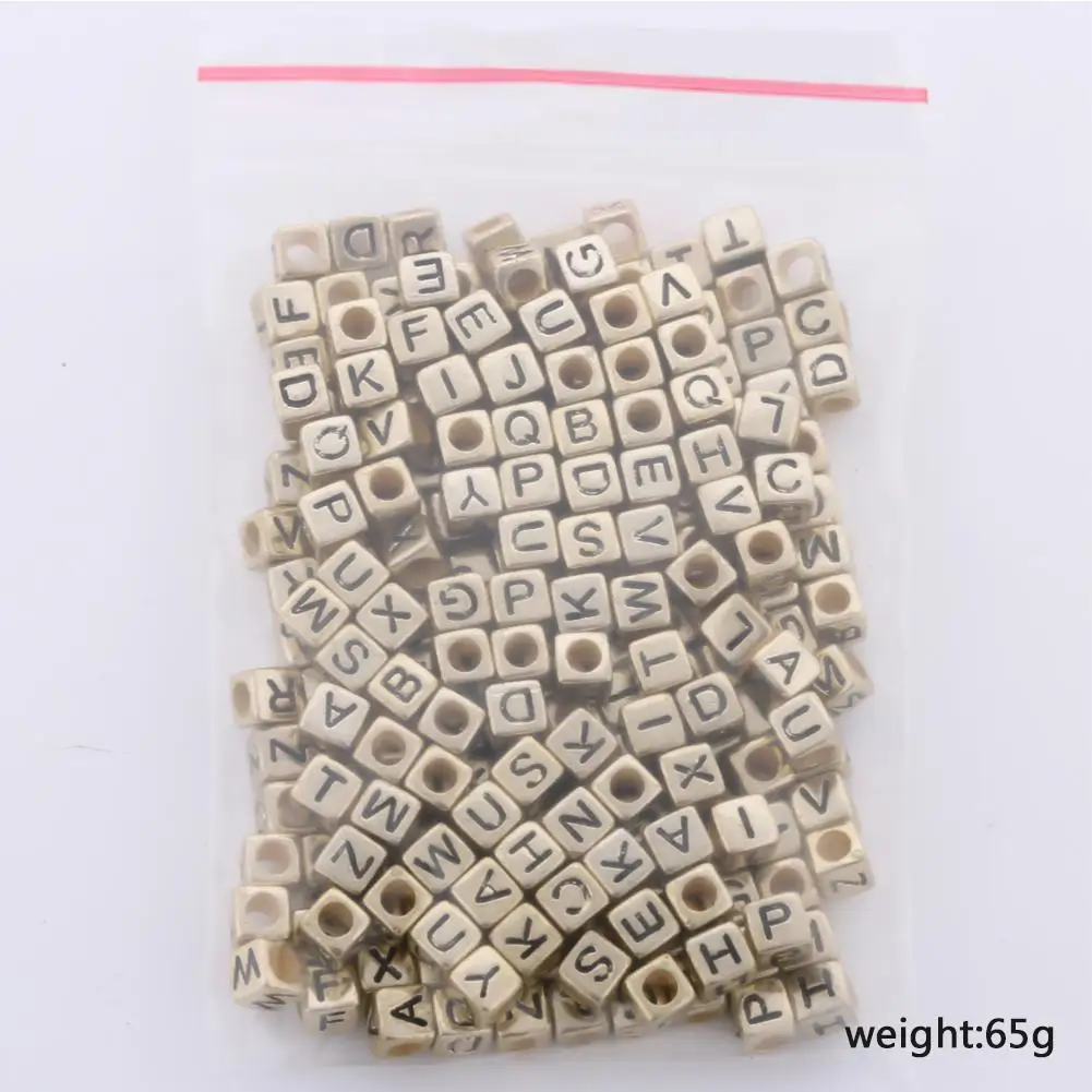 Кубик 500 шт. золотые серебристые черные английские буквы изготовление акриловых
