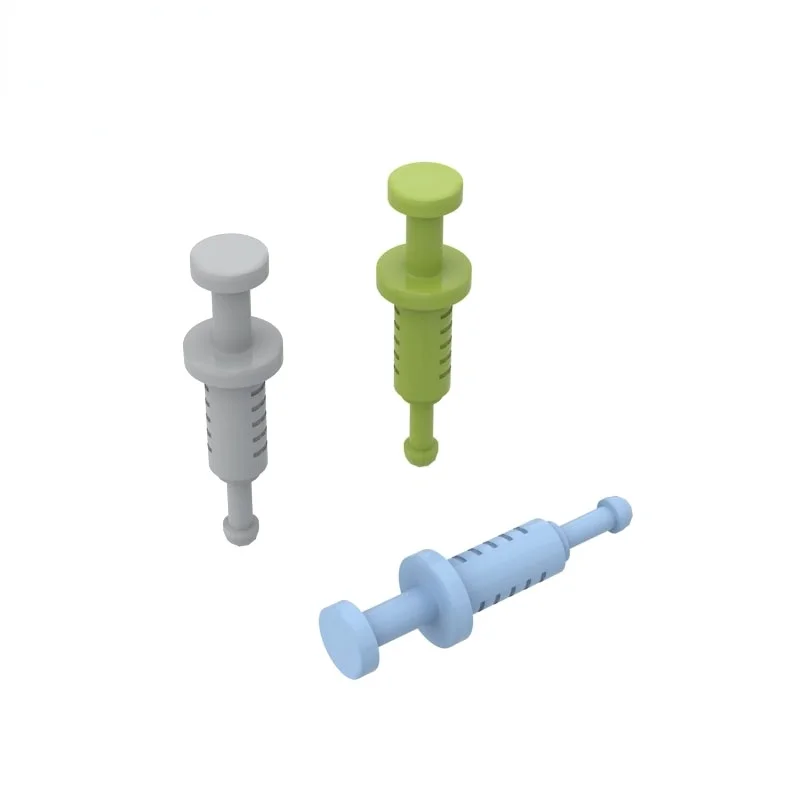 

10PCS Replaceable 87989 Hand Held Syringe Parts Building Blocks High-Tech Assemble Replace Bricks Toy For Children Gifts