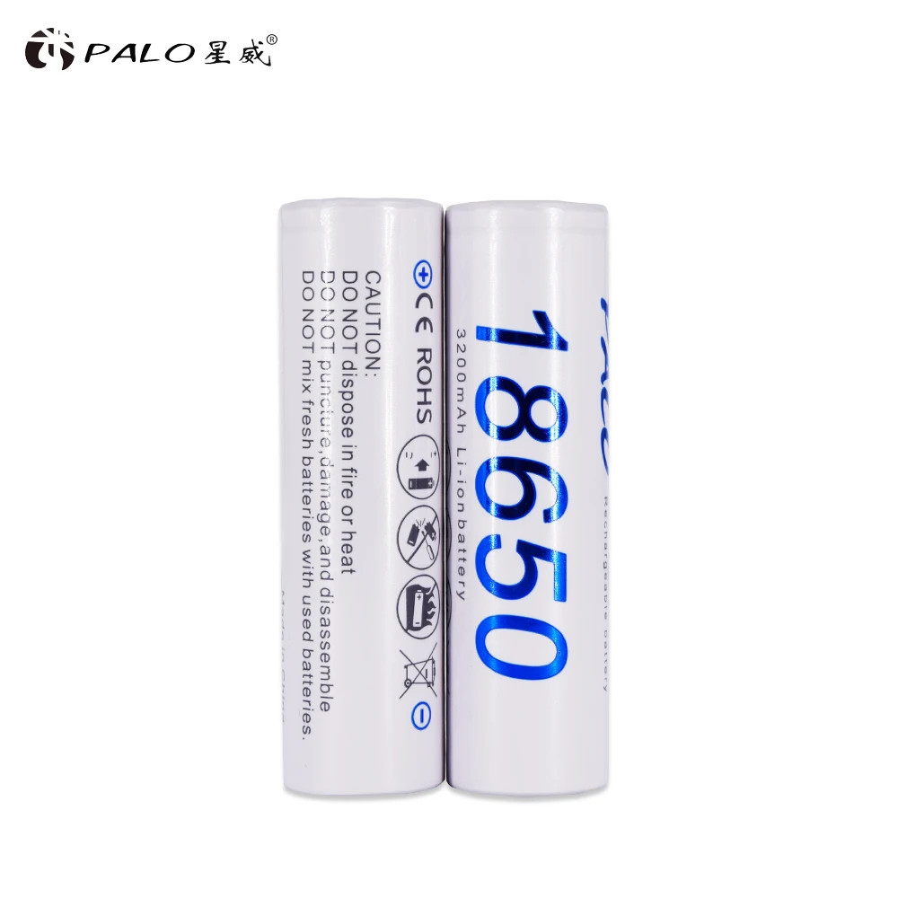 

PALO 1pcs 18650 30A 3.7V 3200mAH lithium Rechargeable Battery li-ion li ion liion 3.7 volt high current batteries