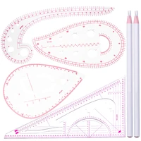 lmdz french curve rulers tailor drawing template craft tool set measure dressmaking with sewing pencil drawing tools