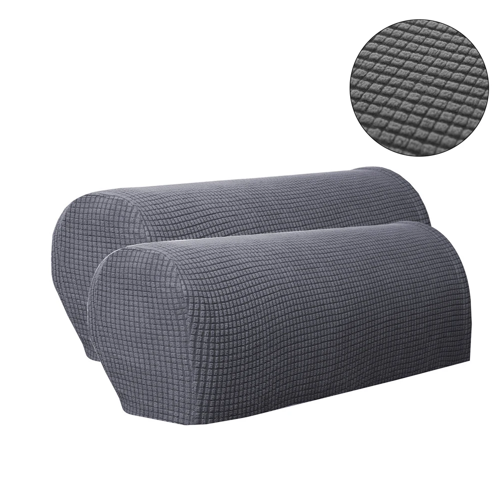 2 шт. флисовый чехол для подлокотника ткань стрейч текстиль пылезащитный диван