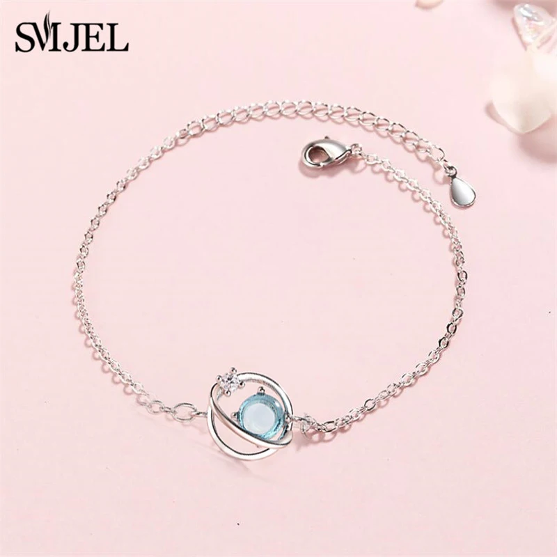 Браслеты SMJEL для женщин браслеты с изображением Вселенной планеты кругов звезд