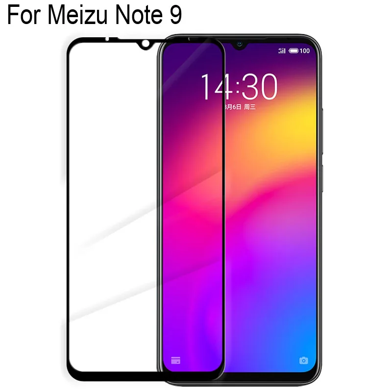 2 шт. задняя крышка 9D для Mei zu Note 9 закаленное стекло с полным покрытием Note9 защитная