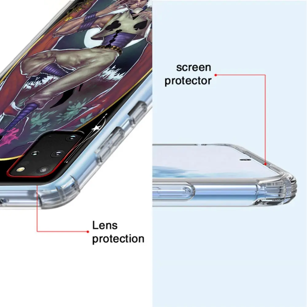 

Hisoka Hunter X Anime Shockproof Airbag Phone Case for Samsung Galaxy S10 S10e S20 Plus FE S8 S9 S10 Lite S20 Ultra 5G Cover
