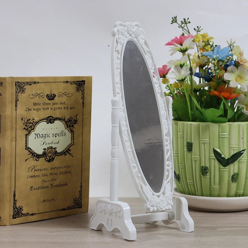 

Miniature Doll House White Full-Length Dressing Mirror Model For Doll Accessories Princess Dream Furniture Miniature Best Gift