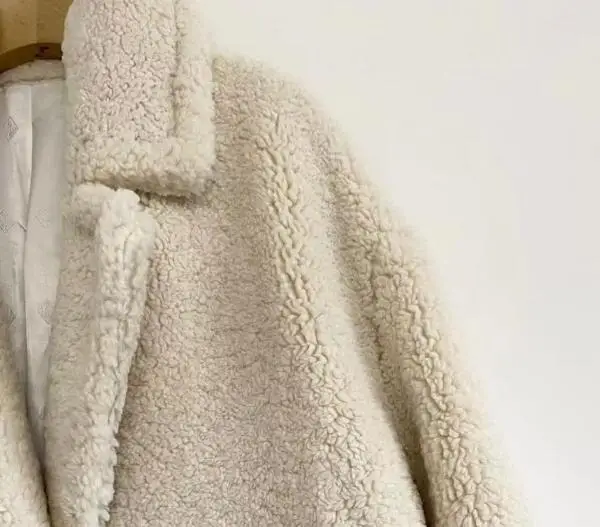

Женское шерстяное пальто, длинное Свободное пальто с большими лацканами, Осень-зима 2021