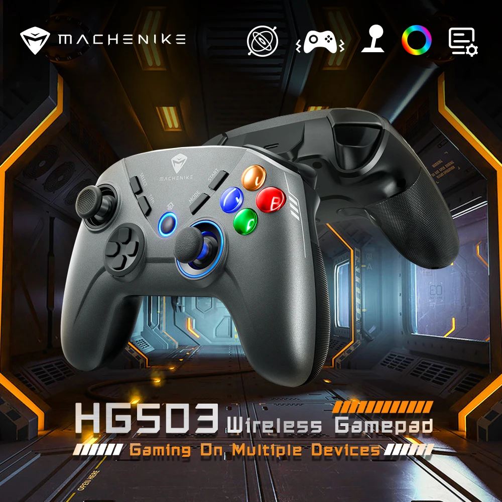 

Беспроводной геймпад Machenike HG503, вибрационный джойстик, беспроводной игровой USB-контроллер для Switch PS3, Windows, Steam TV