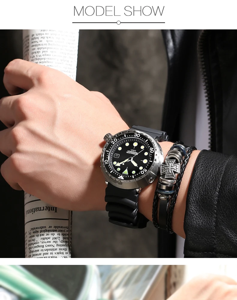 Лидирующий Бренд Rolexable 300 м водонепроницаемые мужские часы для дайвинга автоматические механические часы 316 нержавеющая сталь сапфировые часы для ныряльщика
