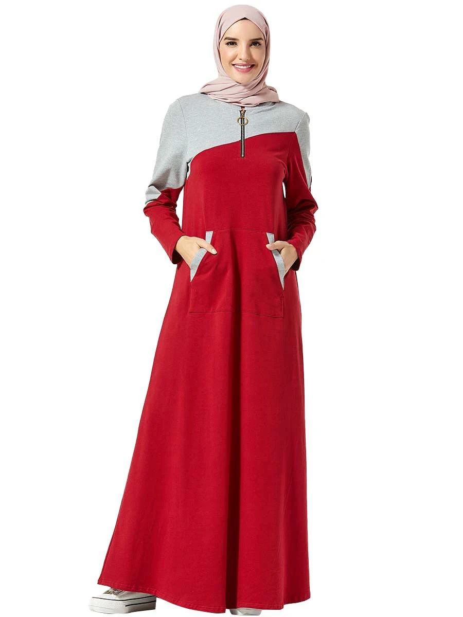 Весенне осенняя хлопковая Абая длинная спортивная одежда арабское длинное