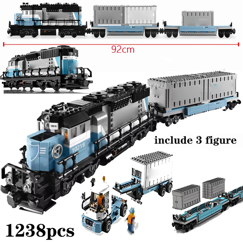 

2021 New Expert Technology Ultimate Series Train Building Blocks Compatible 10219 10194 Train Children's Toy Gift Boy Girl