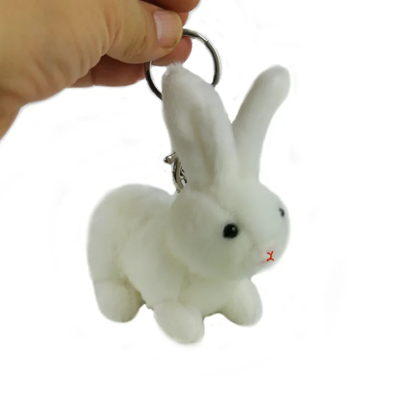 

Плюшевый брелок 10 шт./лот, милый, 11 см, имитация кролика, простое украшение щедрых форм, подвеска для друзей
