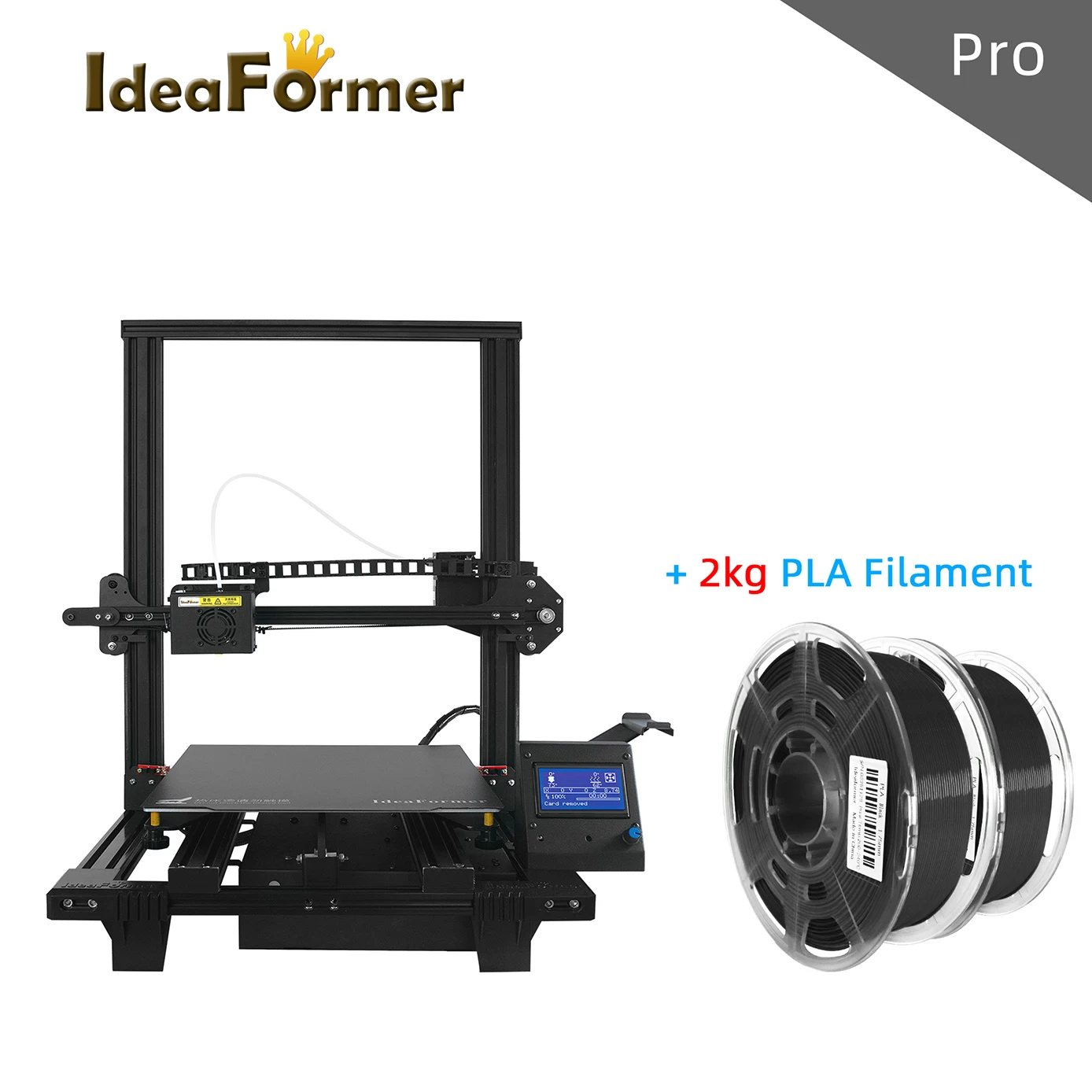 Online IdeaFormer Pro 300*300 DIY 3D Drucker Magnetische Bauen Platte Gebrochen Filament Erkennung Drucker Mit 2kg 1,75 PLA Filament