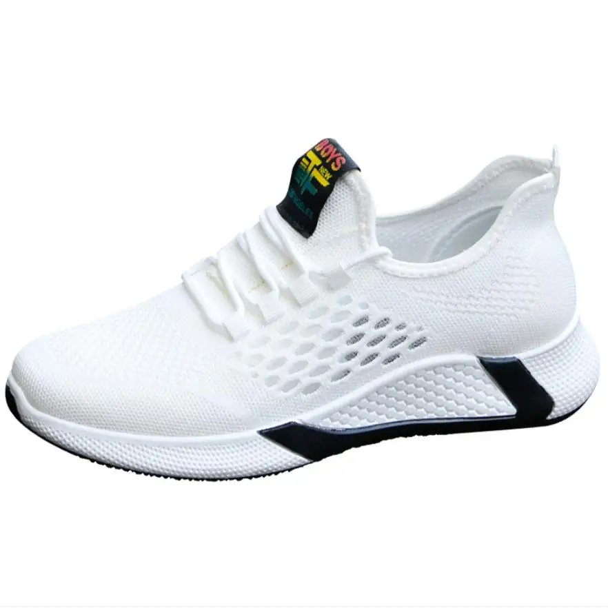 

2020 Nieuwe Sport Schoenen Mannen Ademend Casual Mesh Sneakers Comfort Toename Lace-Up Antislip Lage top Loopschoenen