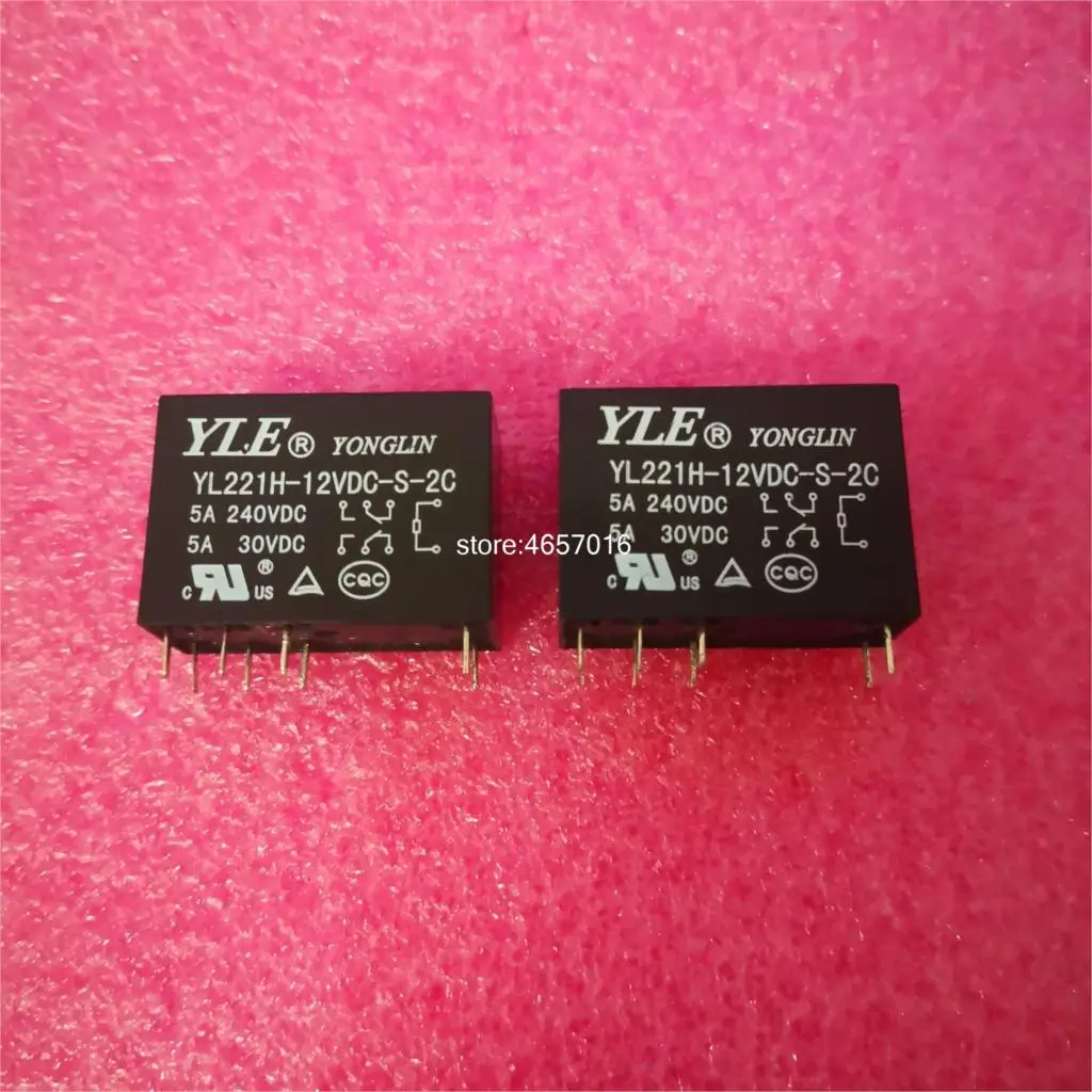 10 шт./лот реле YL221H-12VDC-S-2C 14F-2C-12V 8-контактный double-5A | Обустройство дома