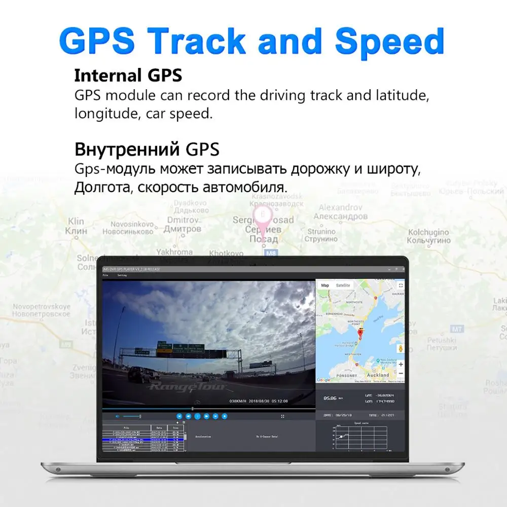 Автомобильный видеорегистратор 4K 2160P gps WiFi ADAS Dash Cam с двумя объективами 1080P+ 1080P автомобильная камера