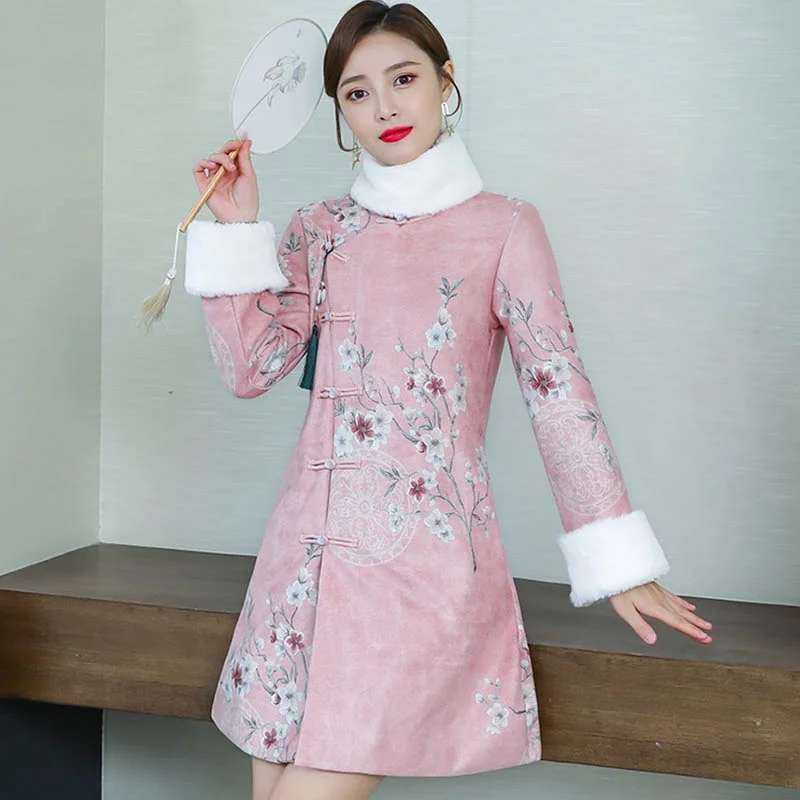 Традиционное китайское восточное платье Qipao женское пикантное современное