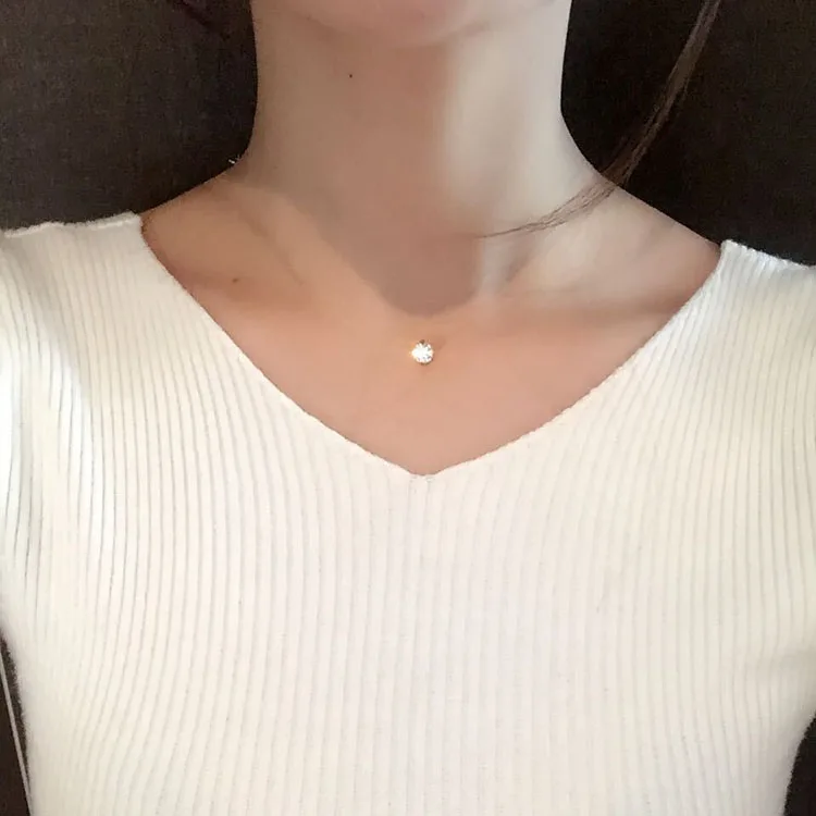 Лидер продаж ожерелья в форме слезы 2018 прозрачная леска ювелирные изделия