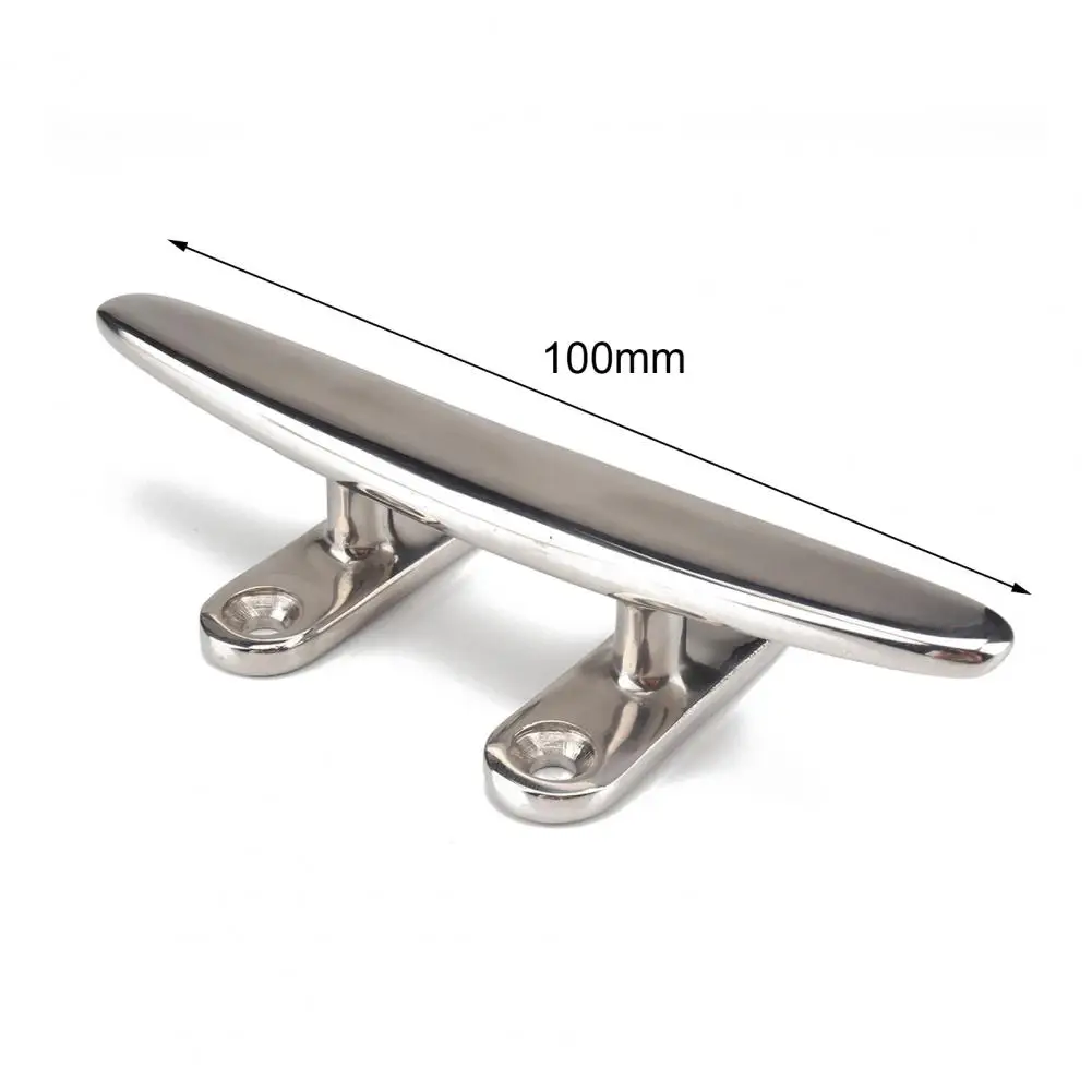 

Boat Cleat Anti-rust with Screws 316 Stainless Steel 2 Holes Open Base Dock Cleat for Boat Accessories