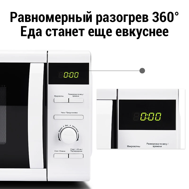 Микровалновая печь 20л Comfee CMW207D02W Molnia | Бытовая техника