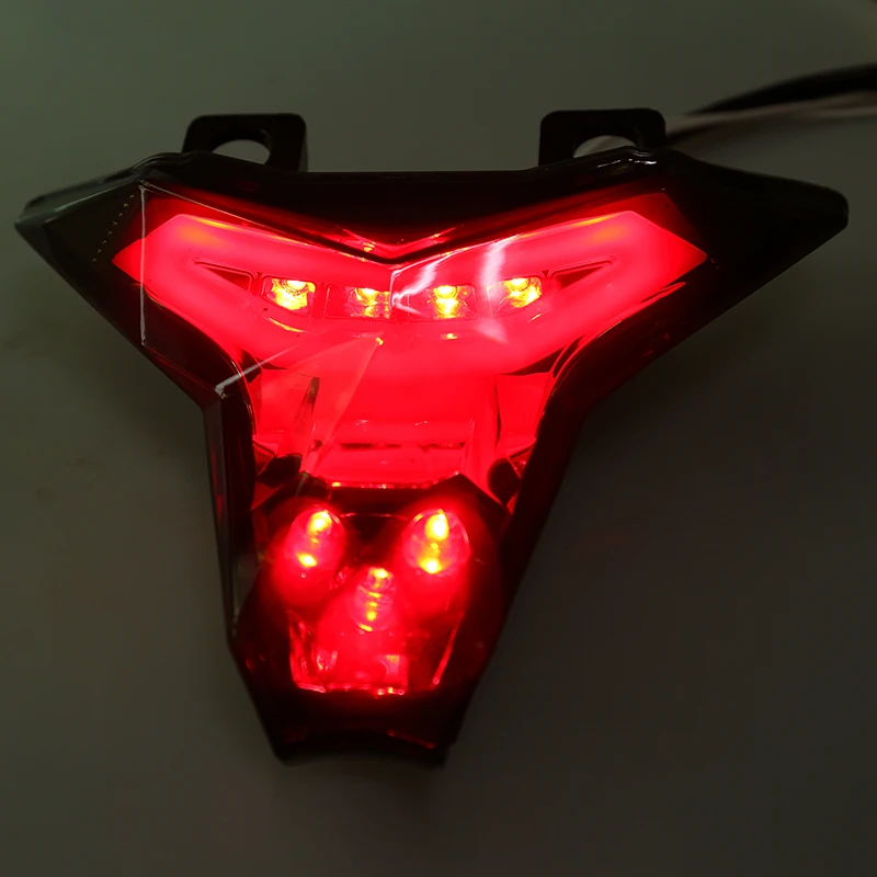

POSSBAY Motorcycle LED Tail Lights Rear Brake Taillight Motocicleta Turn Signal Lights Cafe Racer For KAWASAKI Z1000 2014-2016