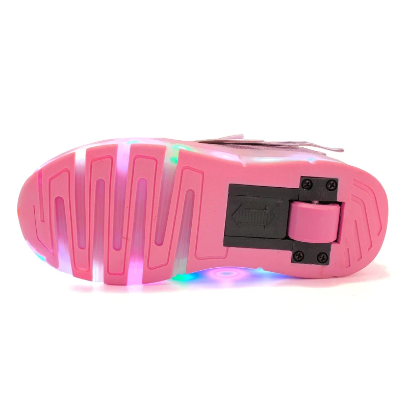 

Kids LED Light Wheel Roller Shoes for Boy Girl Children Luminous Skate Sneakers with On Wheels Kids Roller Skates Lights Shoes