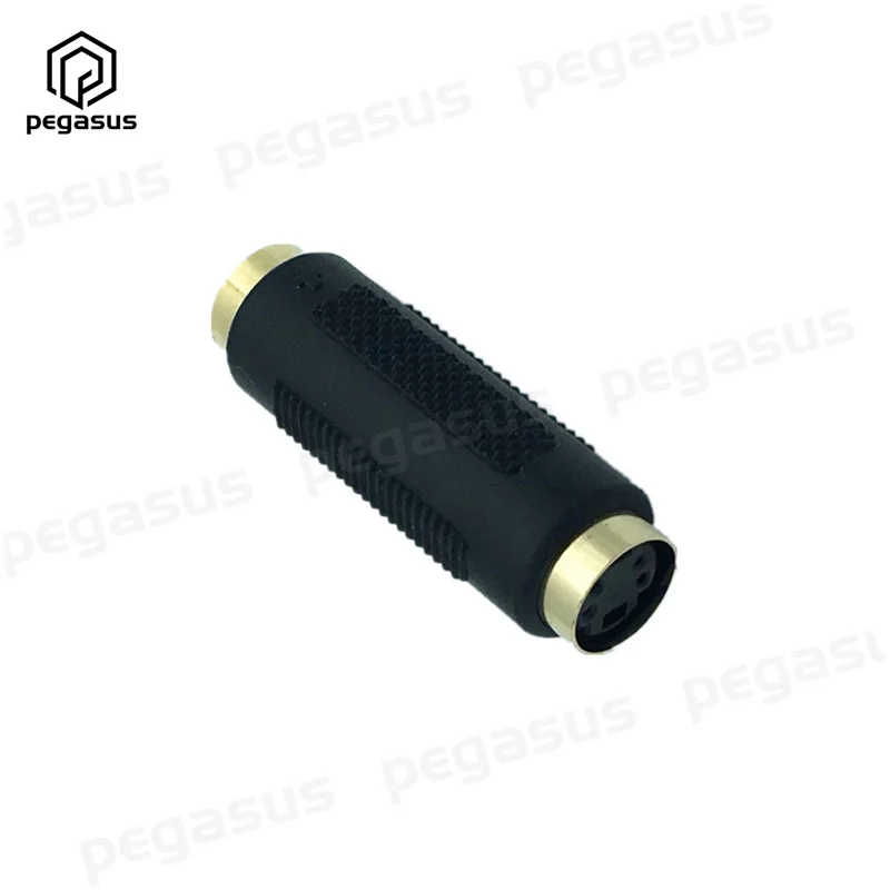 Позолоченный S-видеокабель 4-контактный переходник гнездо-гнездо для микрофонов