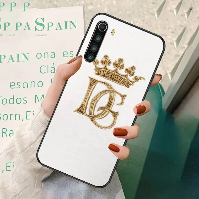 

Black Soft Phone Case For Redmi 7 8 9 A K20 30 Pro Note 8 9 Pro 9s Italian Fashion Brand