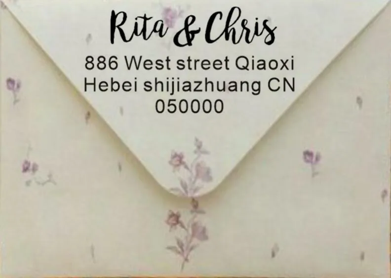 Резиновый Штамп для приглашения на вечевечерние, с именем на заказ