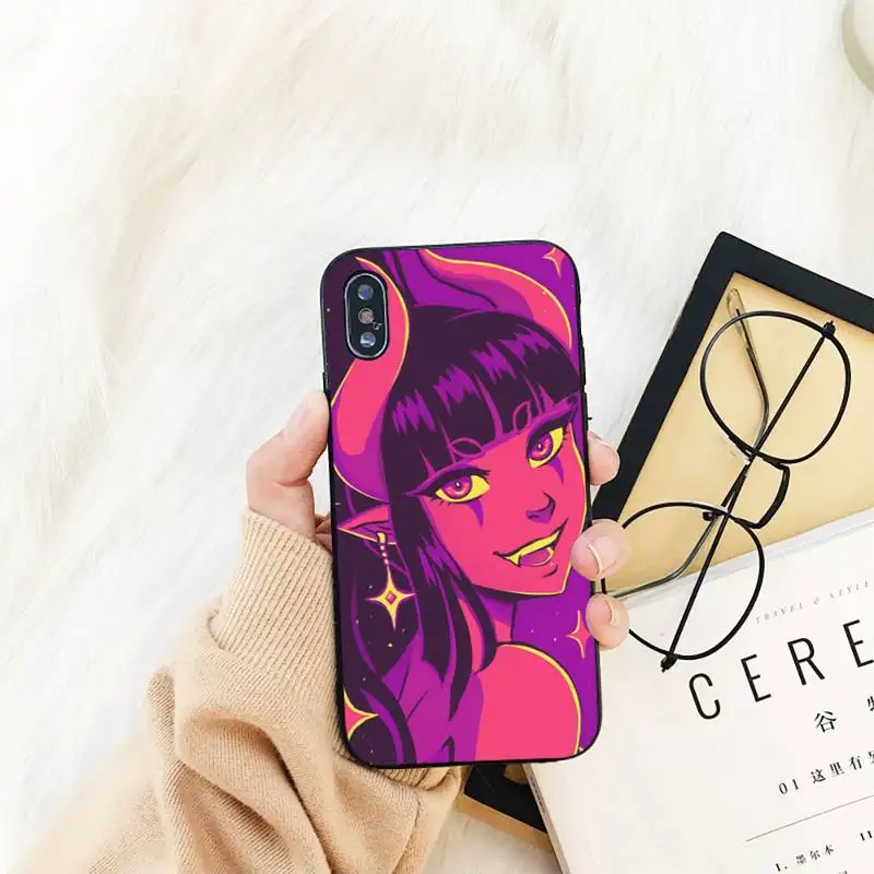 

Aesthetic Devil girl Phone Case For iPhone 11 8 7 6 6S Plus X XS MAX 5 5S se 2020 11 12pro max iphone xr case