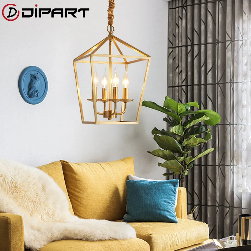 Nordic modern LED chandeliers Ligthing Fixture Copper Ceiling Chandelier Lamp For Living room Kids room kroonluchter Kitchen