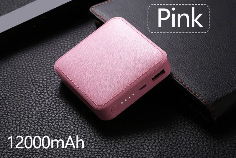 12000mah Pink 4500 мАч 8000 мАч 12000 мАч портативное зарядное устройство мини банк питания быстрая зарядка повербанк Внешняя батарея банк питания для смартфонов - Цвет: 12000mah Pink