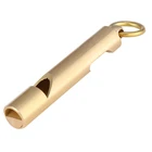 2-в-1 открывалка-свисток для бутылок мини ручной полировки Латунь Брелок для ключей кулон Открытый Отдых Охота мульти-Новый инструмент