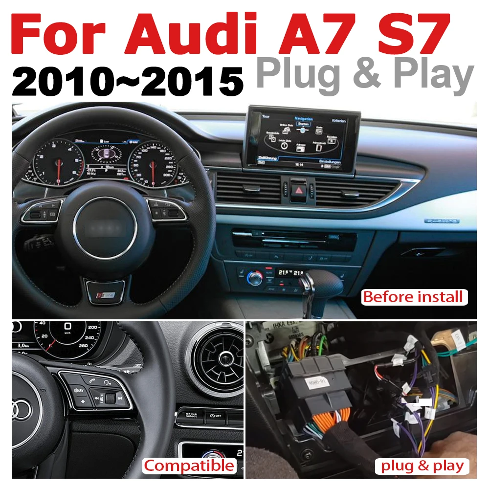 Автомобильный мультимедийный плеер Android радио GPS для Audi A7 S7 4G8 2010 ~ 2015 MMI стерео HD