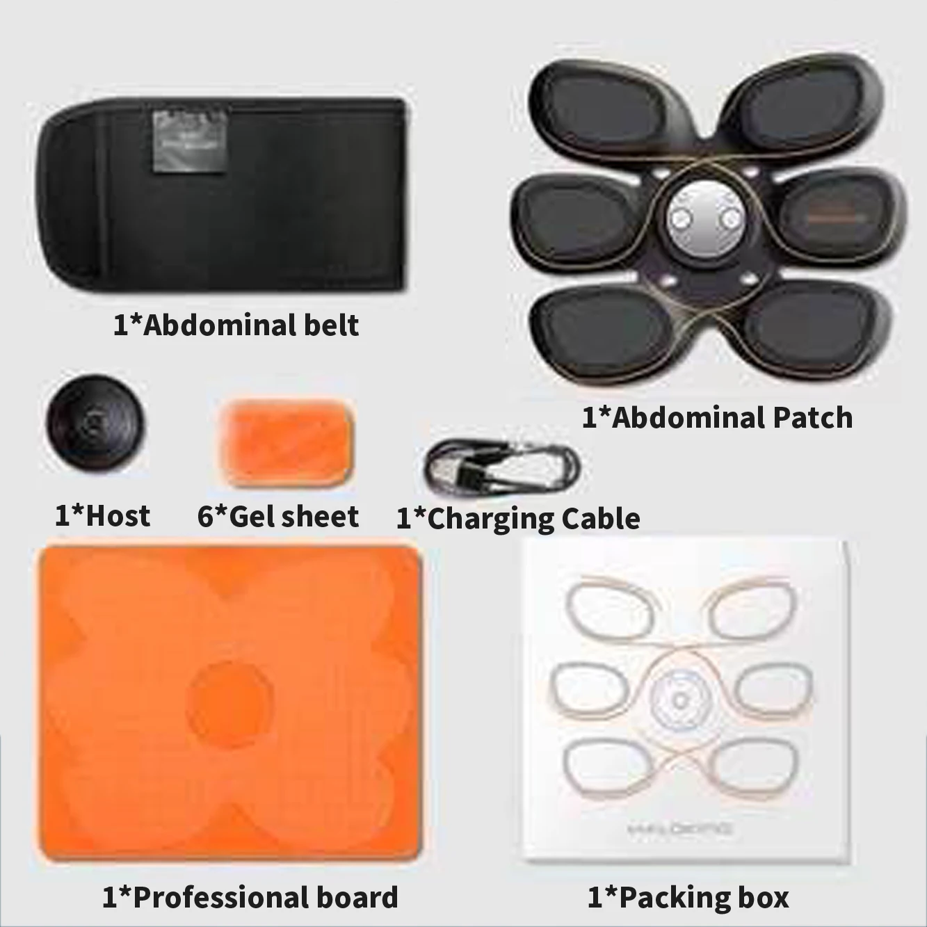 ems smart fitness abdominal muscle stimulator newest mobile phone application control home gym office fitness equipment free global shipping