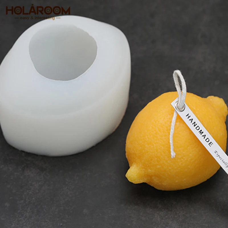 Креативная форма в виде лимона свечи прочная силиконовая для kaarsen сделай сам