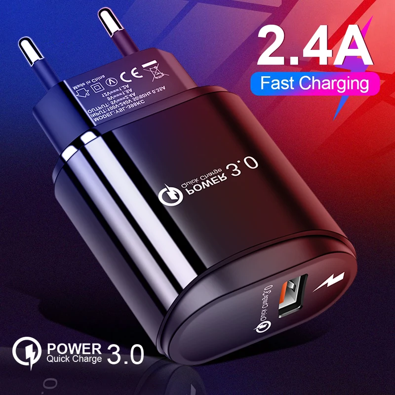 Сетевое зарядное устройство с USB портом и поддержкой быстрой зарядки 3 0