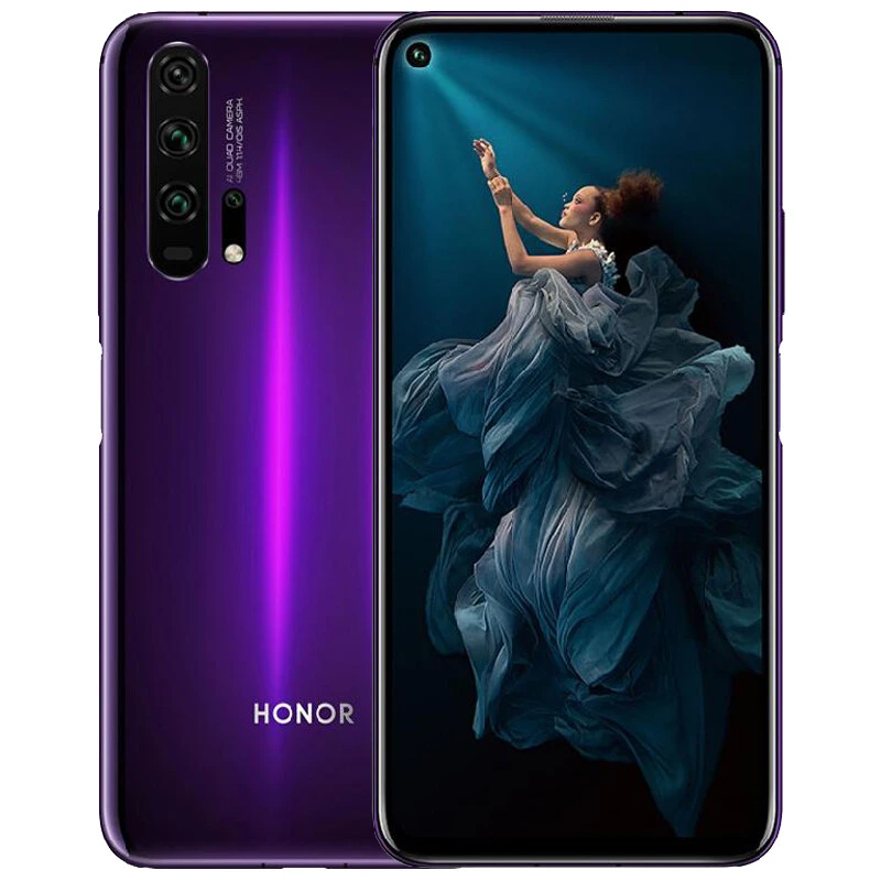 Мобильный телефон Honor 20 Pro Kirin 980, Android 9, 6,26 дюймов, ips, 2340X1080, 8 ГБ ОЗУ, 128 Гб ПЗУ, NFC, Мп+ 32 МП, отпечаток пальца