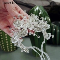 janevini luxury beading embroidery butterfly shape bridal wrist flower 2021 handmade bracelet crystal women wedding accessories