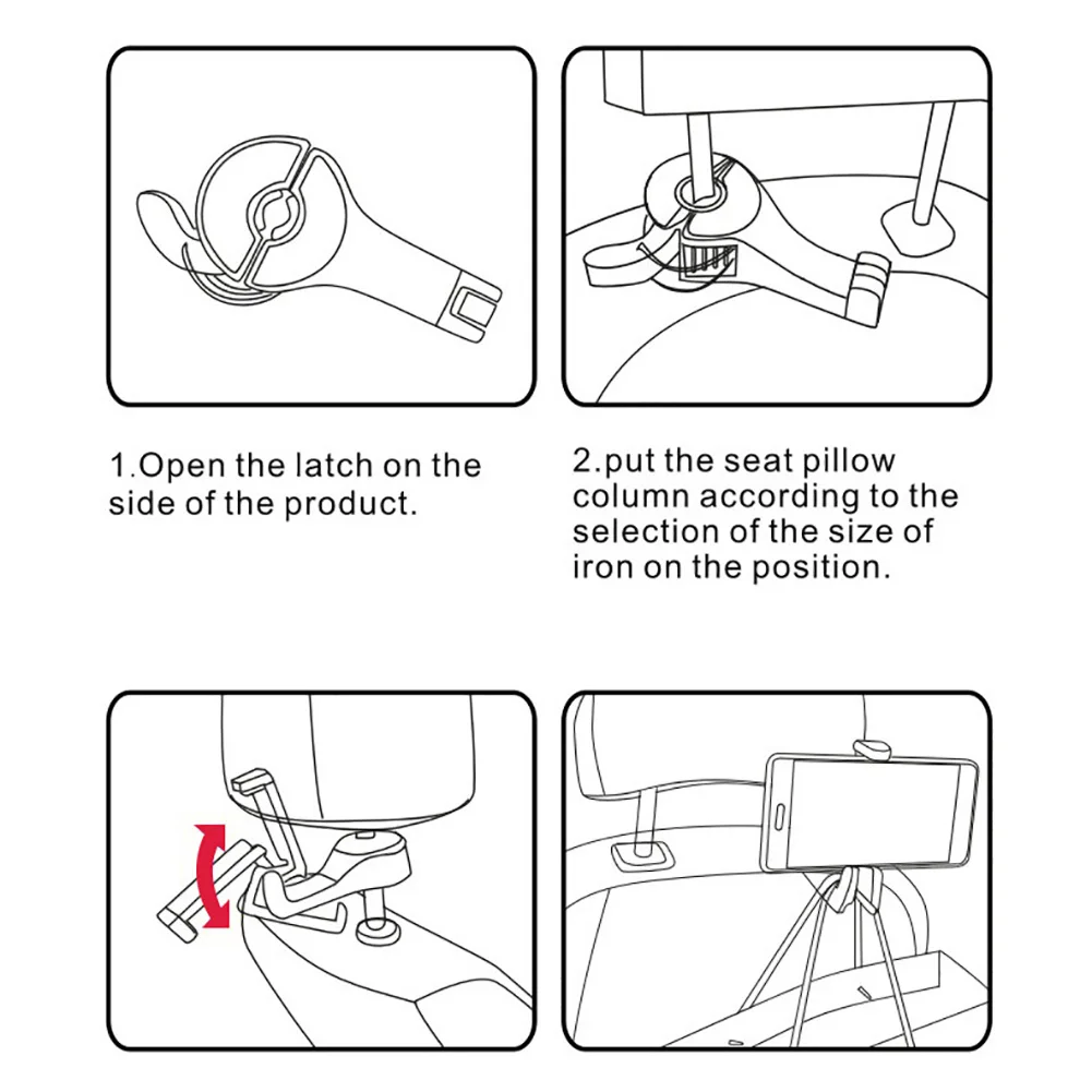 2 в 1 Авто Вешалка на подголовник заднего сиденья крючки автомобильный крючок с
