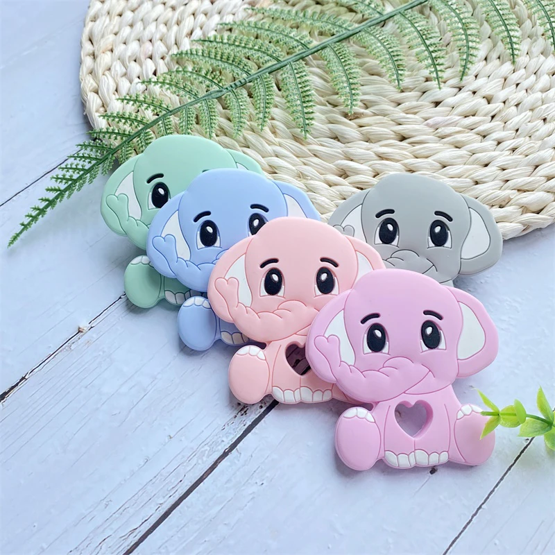 

1PCS Silicone Teething Beads BPA Free DIY Baby Teething Necklace Toy Cartoon Fawn Fox unicorn silicone teehter