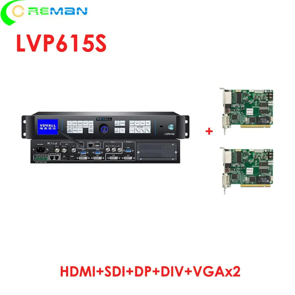 P2 P2.5 P3 P4 P5 P6 P8 P10 P4.81 P3.91 светодиодный видеопроцессор LVP 615S для больших светодиодных