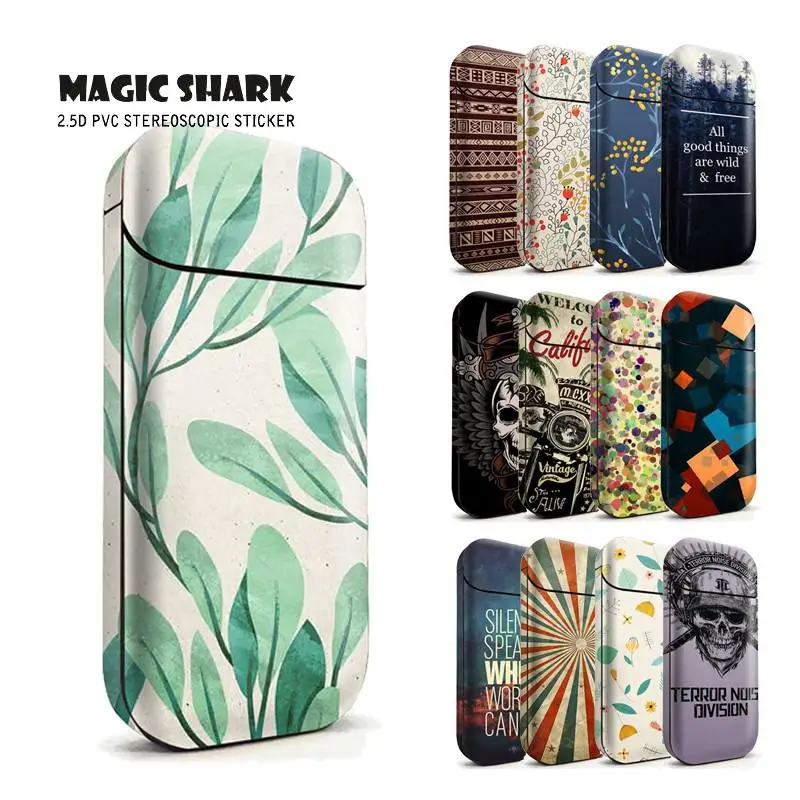 Maigc Акула матовая Счастливого Рождества череп лист звезда ударопрочная полная