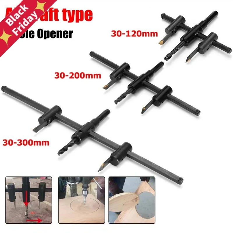 Регулируемая круглая фреза для отверстий деревянная зеркальная пила инструмент