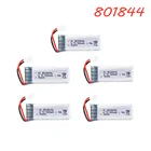 Аккумулятор Lipo 801844, 3,7 в, 520 мА  ч, 25c, для камеры H107P RC, запасные части для дрона, литиевая батарея 3,7 в, разъем xh2.54, 1-10 шт.
