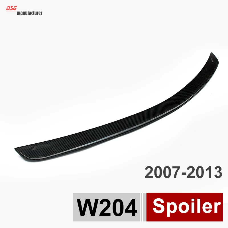 W204 спойлер для багажника из углеродного волокна крыло автомобиля Benz C Class Sedan C180 C200