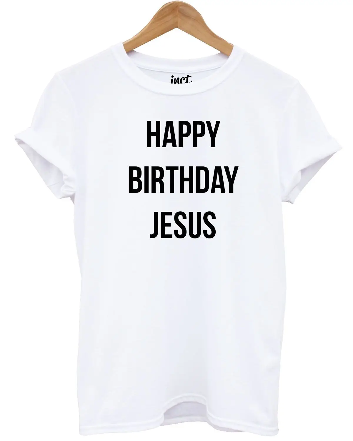 С днем рождения футболка с изображением Иисуса забавные рождественские